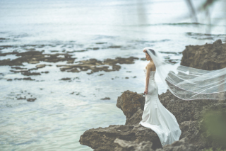 ベールで美しさを引き出して