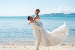 ビーチを楽しんで