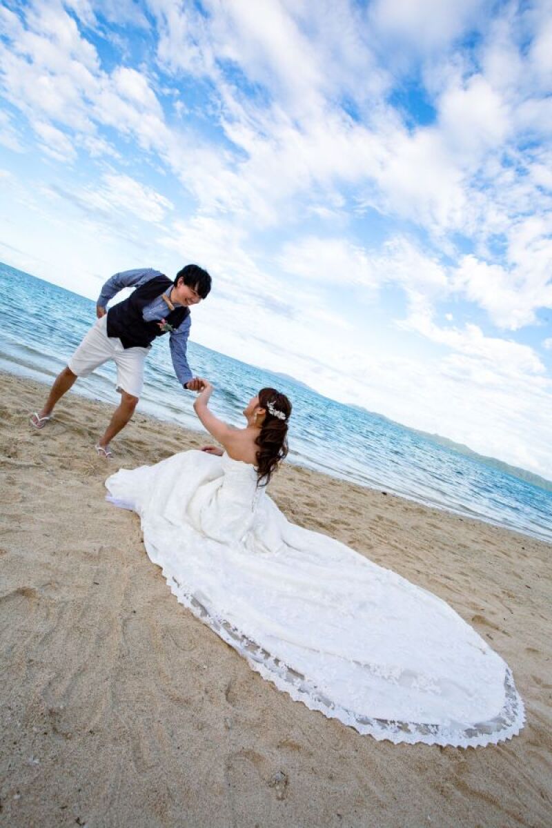 ドレスが映える