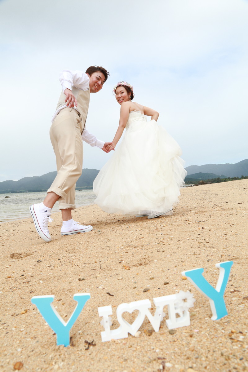 お揃いのホワイトコンバース