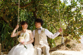 ブランコスポットでも！天然ビーチ撮影