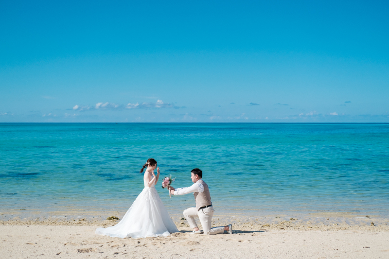浜辺でプロポーズ♡