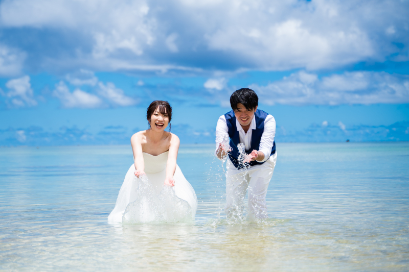 水をえーい!