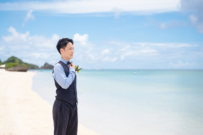 クールな新郎様