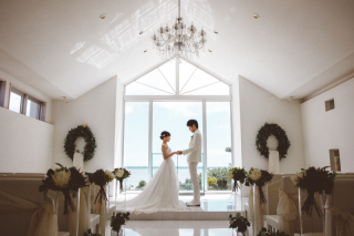 あこがれの！天然ビーチ＆チャペル撮影