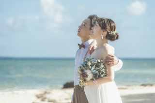 青空を見上げて