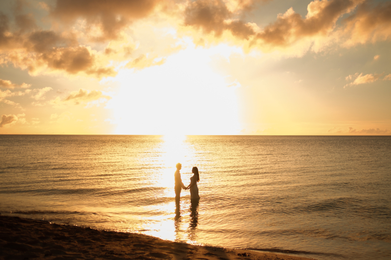 手を取り合って