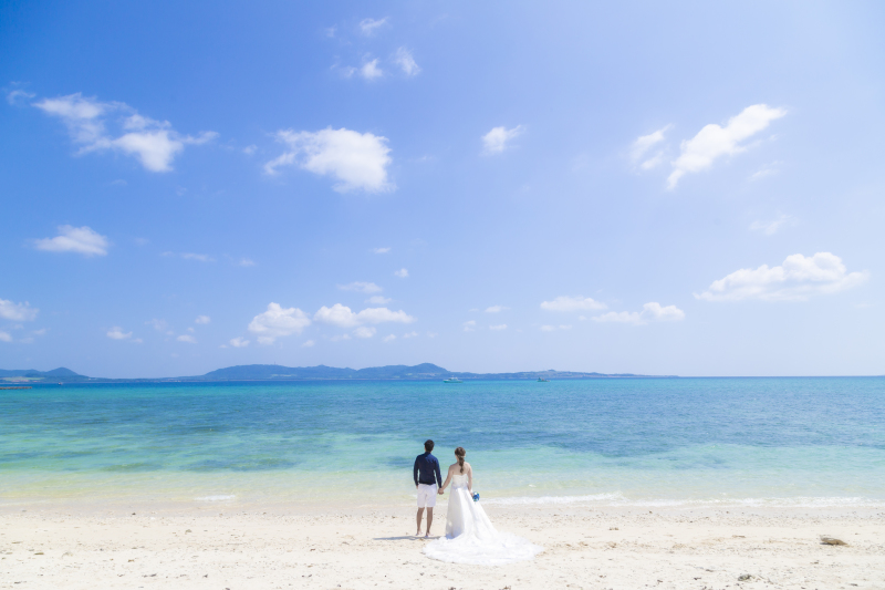青空と海