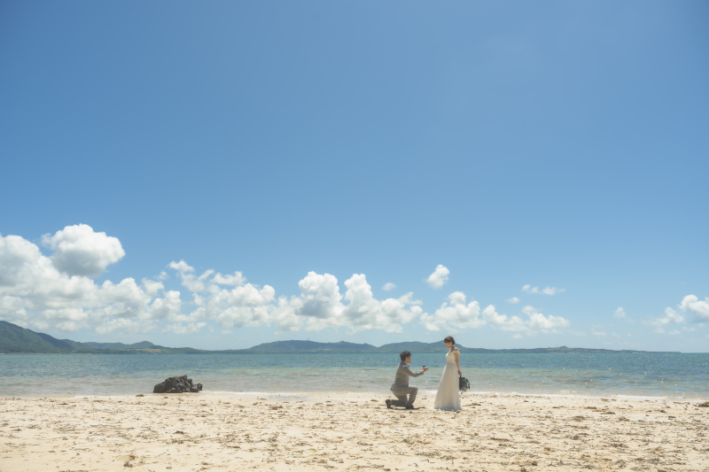 浜辺でプロポーズ♡