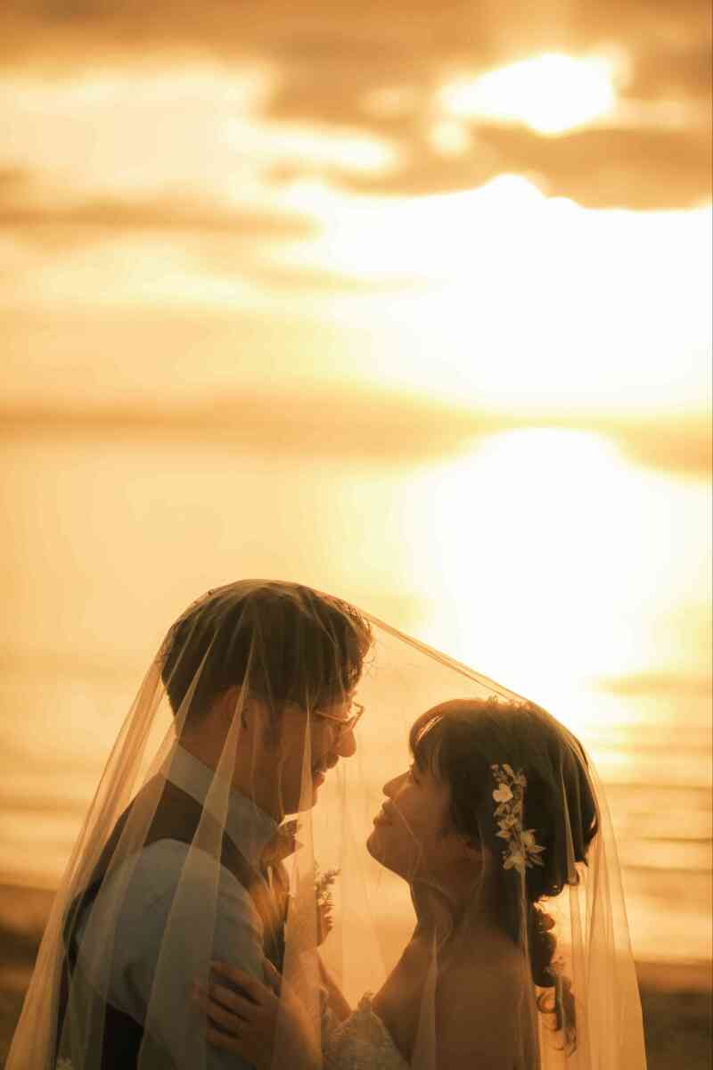 ベールをかぶって