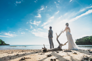 ビーチ、サンセット