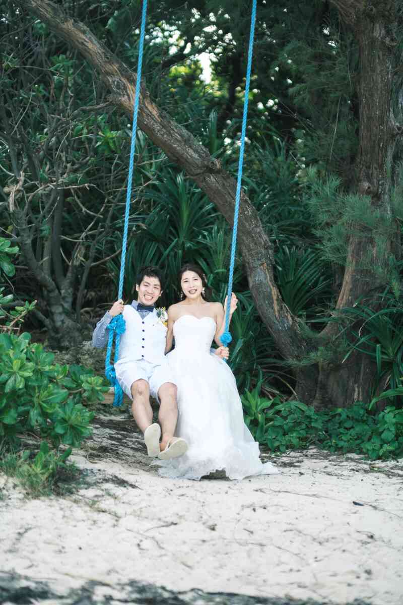 ブランコに乗って♪