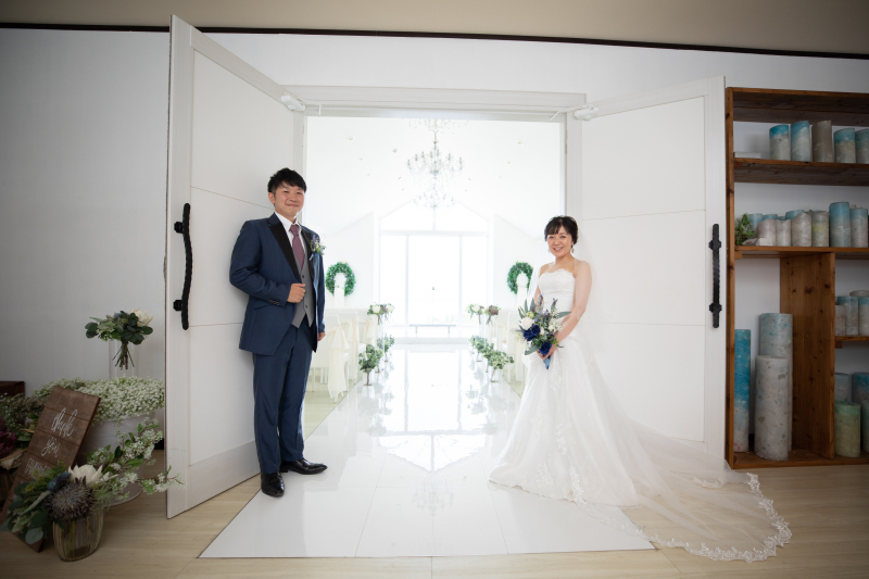 チャペルから撮影スタート!