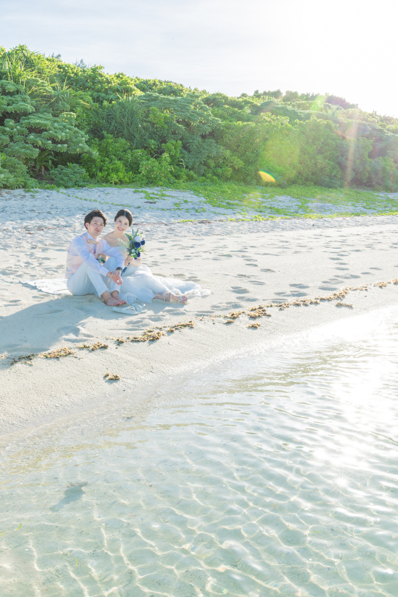 浜辺でまったり