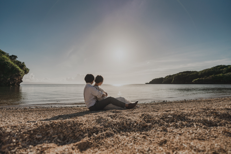 サンセットを見て