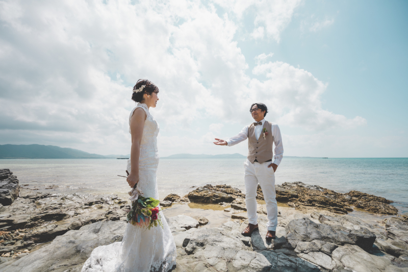 近くの岩場スポットで