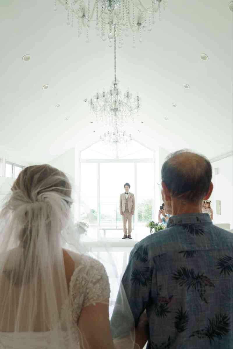 チャペルでのご入場シーン