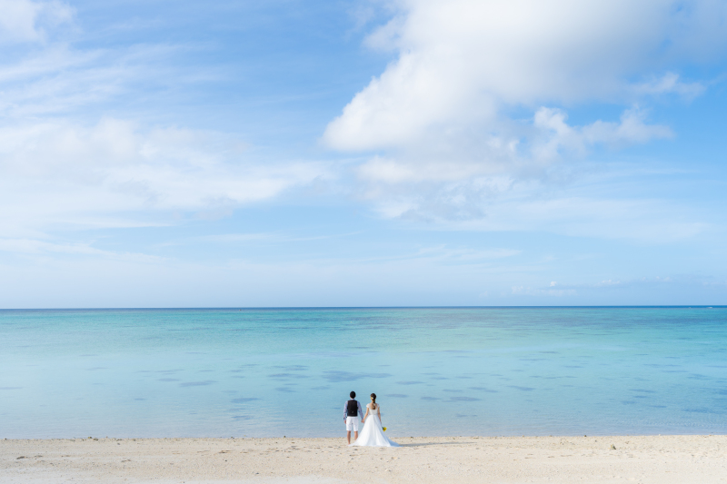 石垣の海を見つめて