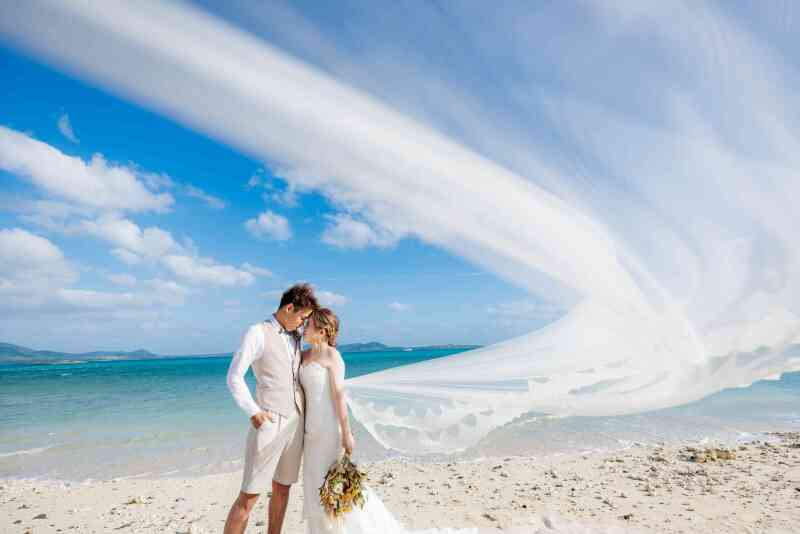 大きなベールを使って♪