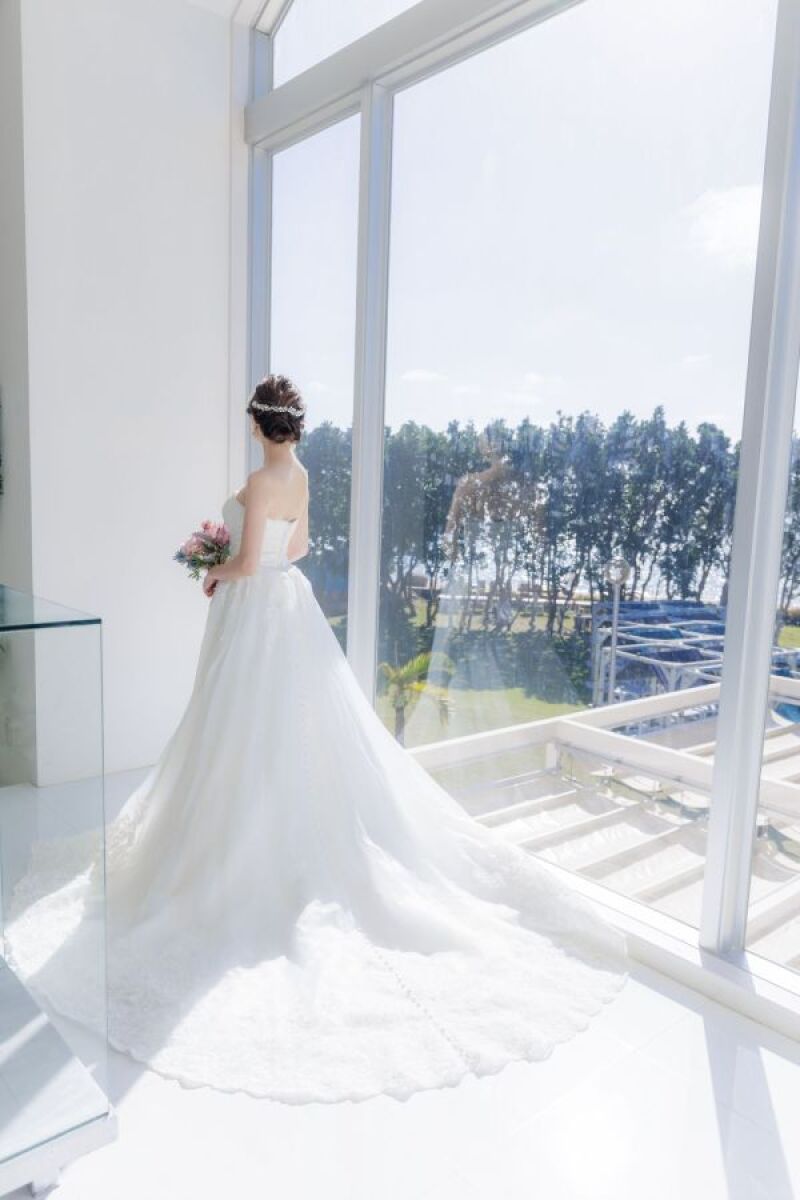 新婦のバックスタイル