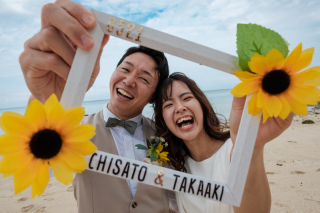 向日葵と笑顔が可愛い！