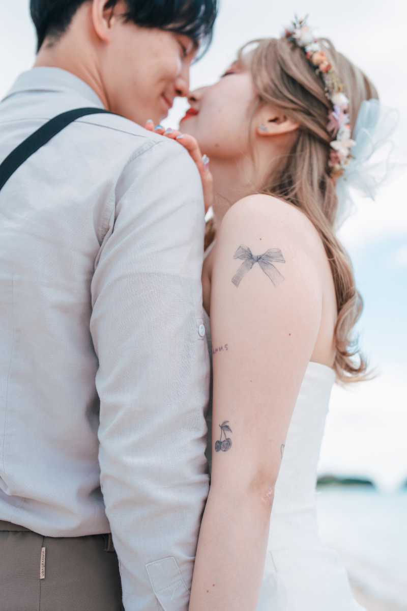 お顔の距離を近づけて