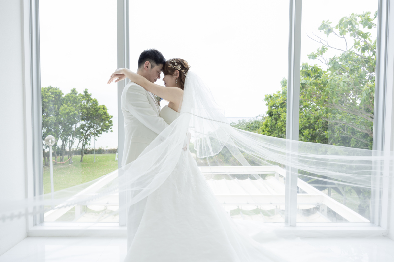 ベールを使って幻想的に．．．