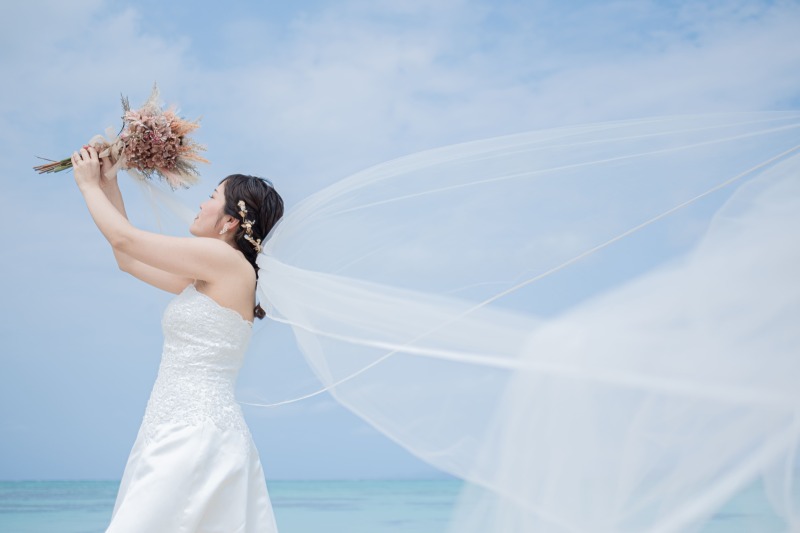 新婦様とベール