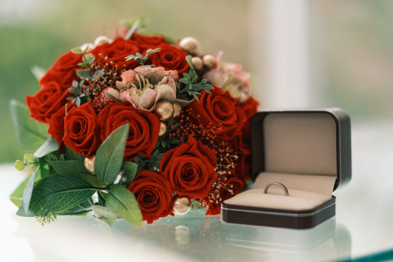 ブーケと指輪
