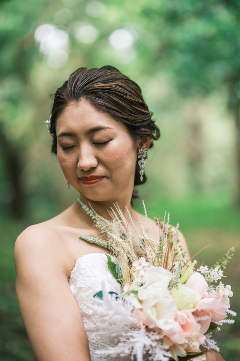 ブーケを抱きしめて