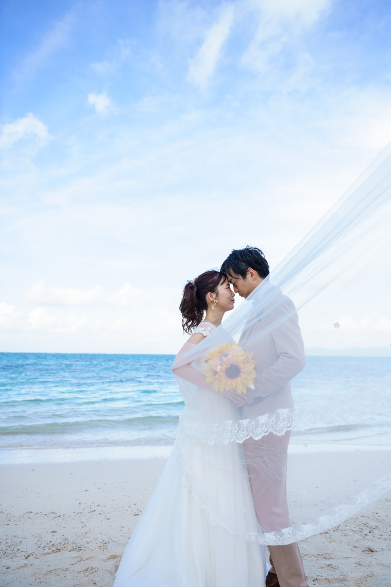 なびく風〜天然ビーチ撮影