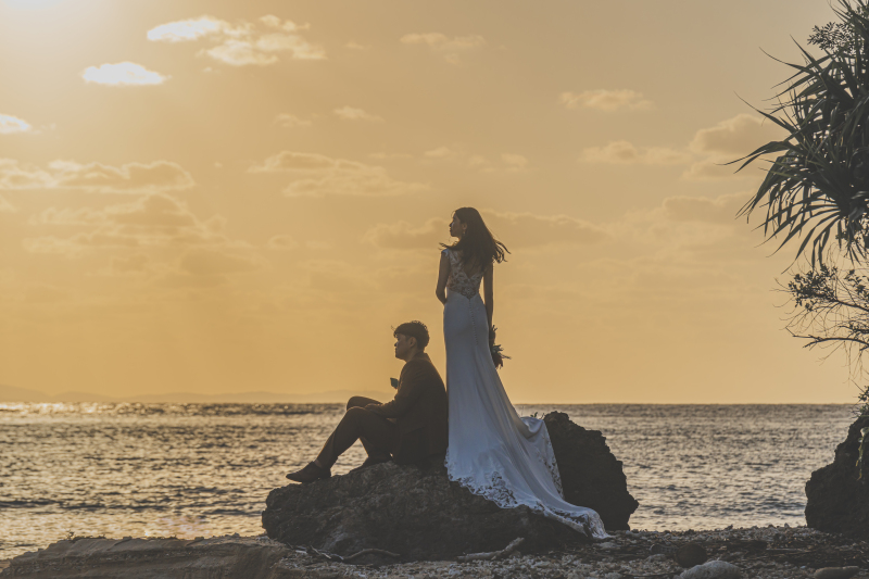 セルフヘアメイク!ビーチサンセット♪