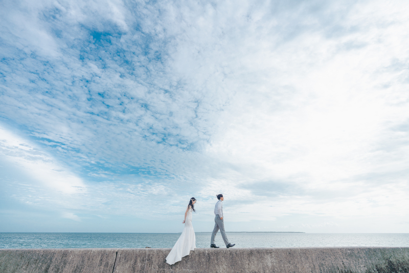 堤防をてくてく