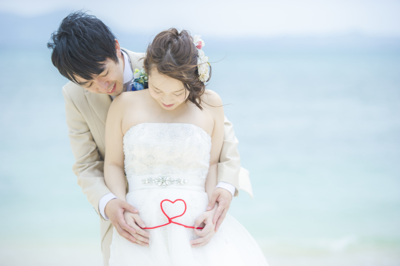 おなかにハート^^