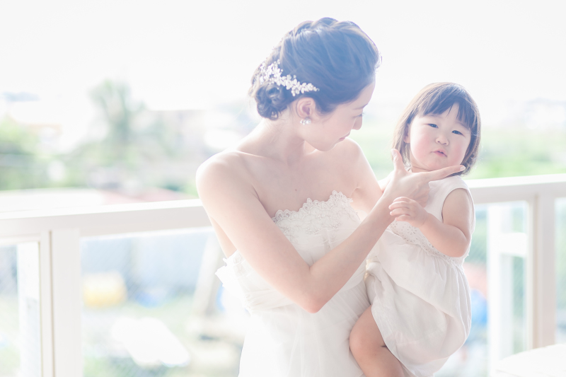 お子さまといっしょにウエディングフォト☆