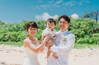 家族も一緒にフォトウェディング！