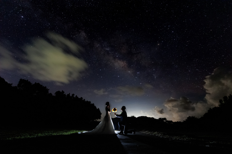 capryフォトウェディング石垣島（キャプリィフォトウェディング石垣島）_夜景で撮影できる