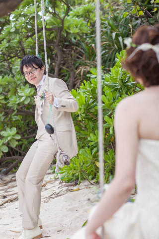 新郎ヘアセット