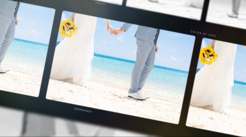 ◉結婚式のオープニングムービーに使える動画付◉【天然ビーチ撮影コミコミ100カット】全データ｜衣裳｜ヘアメイク付《追加料金不要》