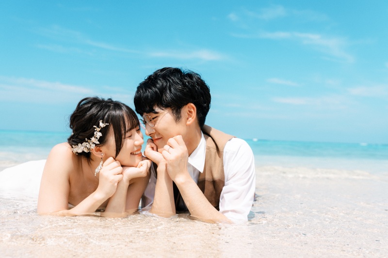 【天然ビーチ＆ウォーターイン＆空中ドローン撮影コミコミ125カット】全データ納品｜衣裳｜ヘアメイク付き《追加料金不要♬》