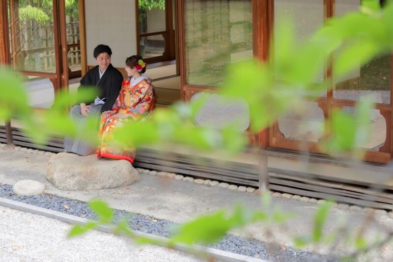 縁側でのんびり