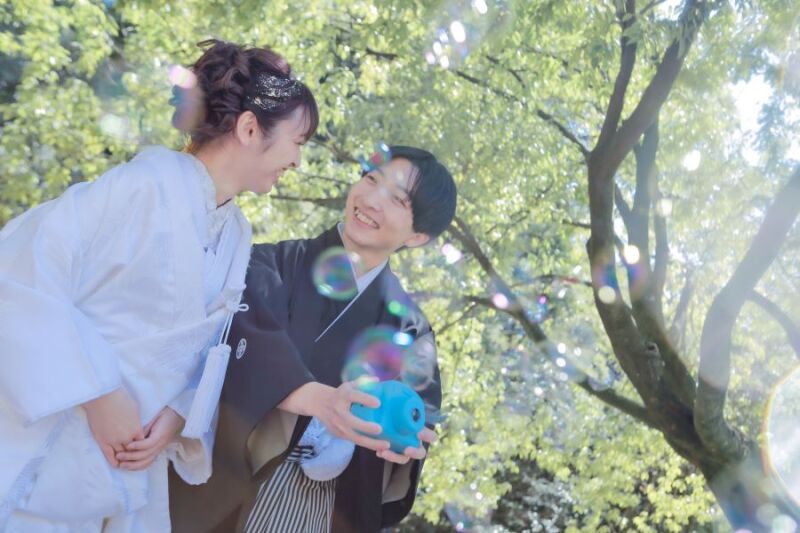 緊張しながらも楽しく撮影