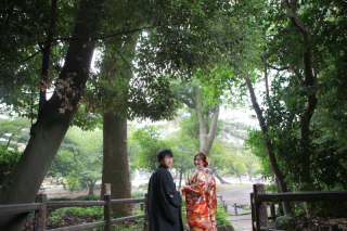 和装　新緑のロケーション