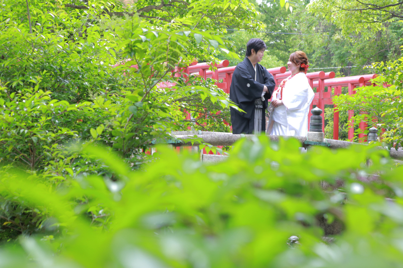 新緑に囲まれて