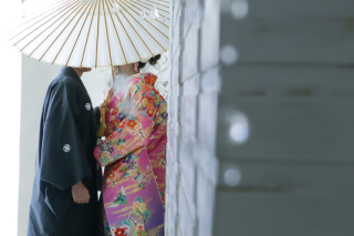 和洋装　スタジオ撮影