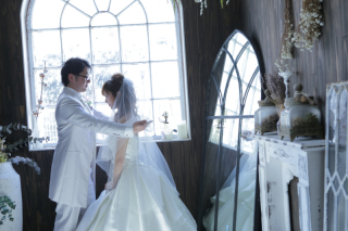 洋装　スタジオ撮影