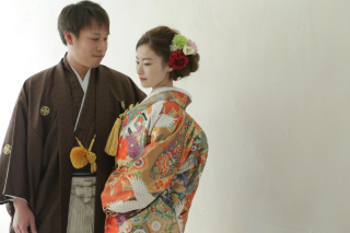 和洋装　スタジオ撮影