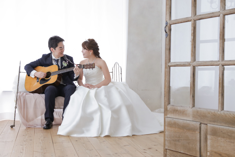 ギターと一緒に