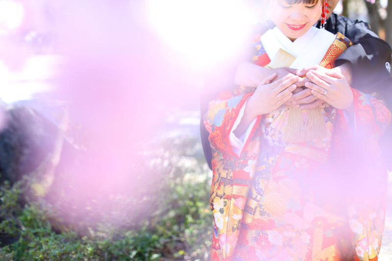 和装　桜のロケーション