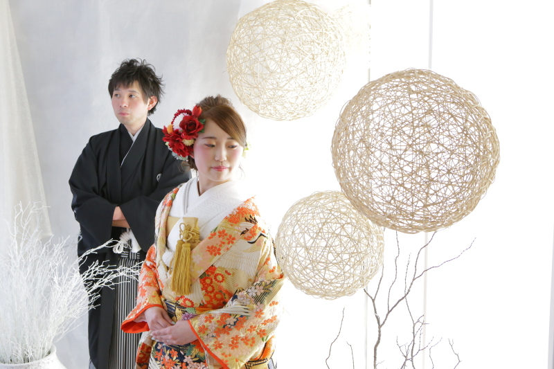和洋装　スタジオ撮影